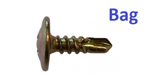 Button S/D Screw Zinc 8x12mm Bag