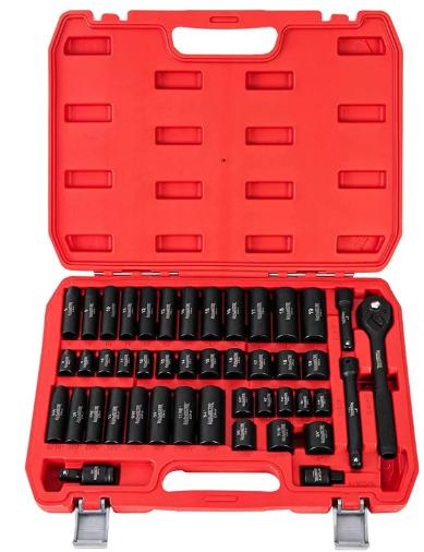 45 pcs impact socket 3/8" 