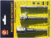 3 pcs Nut driver Socket