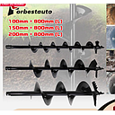 post hole digger auger 250x800x20mm