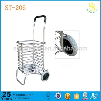 Folding shopping trolley