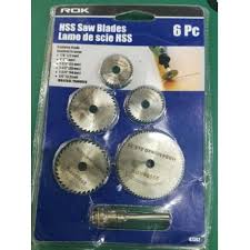 6 pc mini saw blade HSS 